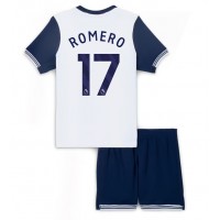 Camisa de time de futebol Tottenham Hotspur Cristian Romero #17 Replicas 1º Equipamento Infantil 2024-25 Manga Curta (+ Calças curtas)